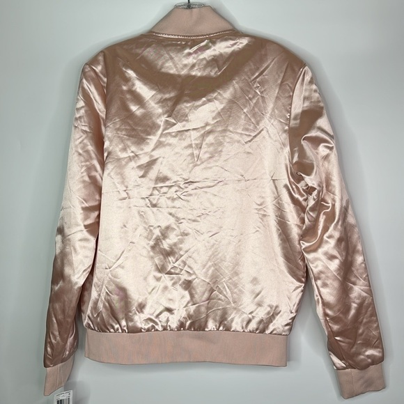 Lady Gaga Pink Full Zip Bomber Jacket NWT Size Small - Picture 5 of 11